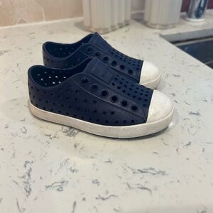 Native Kids Dark Blue Perforated Sneakers